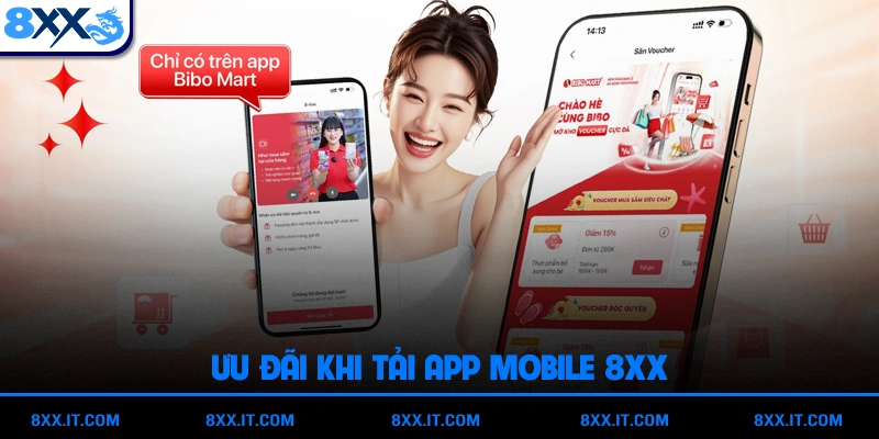 Ưu đãi khi tải app mobile 8XX